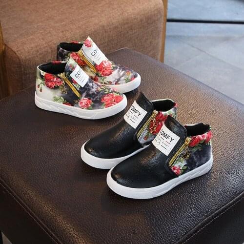 2021 New High quality Boys boots Retro color Genuine Leather girls shoes Cowhide kids Casual Martin boots 21-36 Size