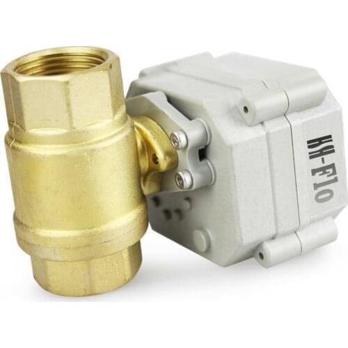 DC9-24V 1-1/4'' Proportional Control Valve 2 Way Brass DN32 Water Modulating Control Ball Valve 0-5V/0-10V/4-20mA
