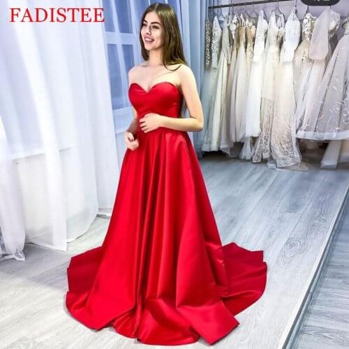 فساتين السهرة New Style Sexy Strapless Evening Dress Prom Party Dress Robe De Soiree Suknie Wieczorowe Simple Robe De Soiree