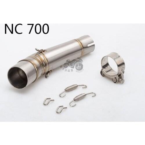 Motorcycle Exhaust Muffler Contact Middle Link Pipe Slip-On for NC700 NC750X NC750 NC 700 2012 to 2017 Years