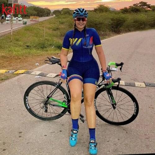 KAFITT Professional Womens Cycling Suit Suit Mountain Bike Casual Wear Racing Suit Ropa Ciclismo Jumpsuit Racing Bib Shorts Pad