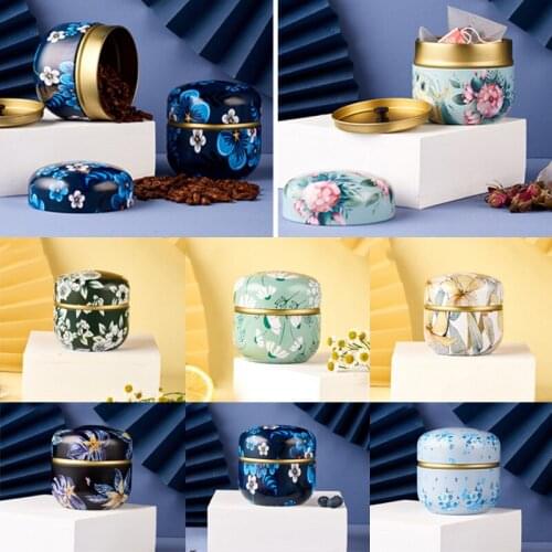 Kitchen Tea Box Jar Storage Holder Sweetmeats Candies Cans Teaware Tea Caddies Tin Containers Storage Box 50ml New Arrival