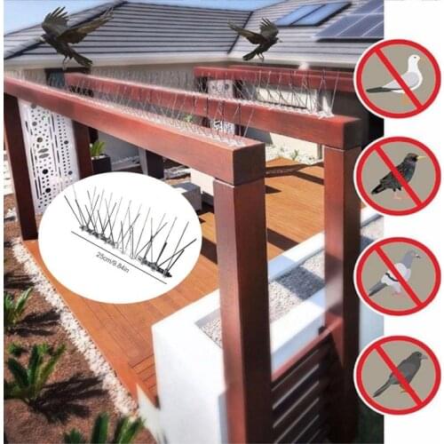 Hot Selling Plastic Bird And Pigeon Spikes Anti Bird Anti Pigeon Spike For Get Rid Of Pigeons And Scare Birds Pest Control