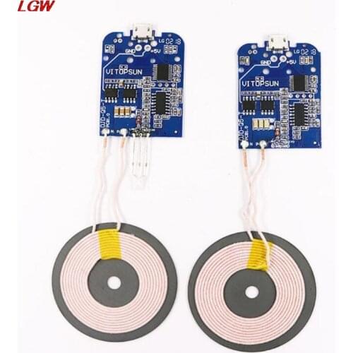 Wireless charger module motherboard, base PCBA board + coil, universal QI standard, multiple solution development