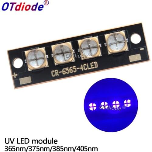 UV LED Light Curing Lamp Module 40W LG6565 3D Label Inkjet Printer Glue Resin Cable Marking Machine 45*13mm Copper Substrate