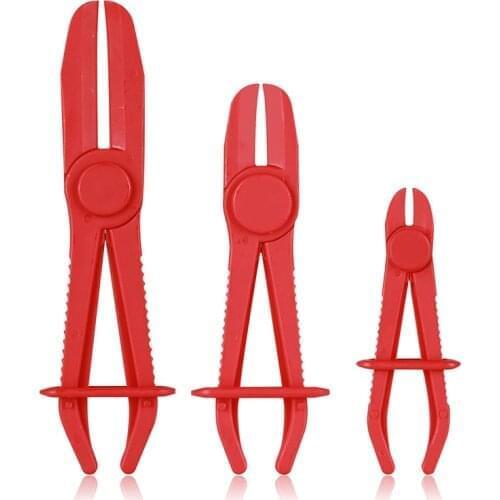3pcs Set Plastic Oil Pipe Tube Hose Cut-off Sealing Pliers Clamp Car Repair Tool