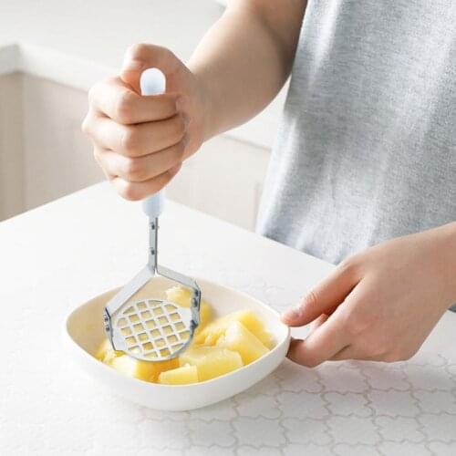 Hot Sell Potato Pusher Smooth Mashed Pressed Potato Masher Ricer Puree Juice Maker Potatoes Crusher Fruit Tools Dropshipping