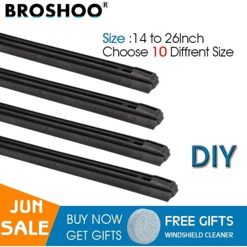 Car Vehicle Insert Rubber strip Wiper Blade (Refill) 8mm Soft 14" 16" 17" 18" 19" 20" 21" 22" 24" 26" 10pcs/lot auto accessories