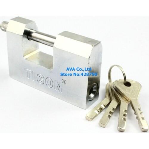 Warehouse Door 80mm Security Lock Padlock w 4 Pcs Keys