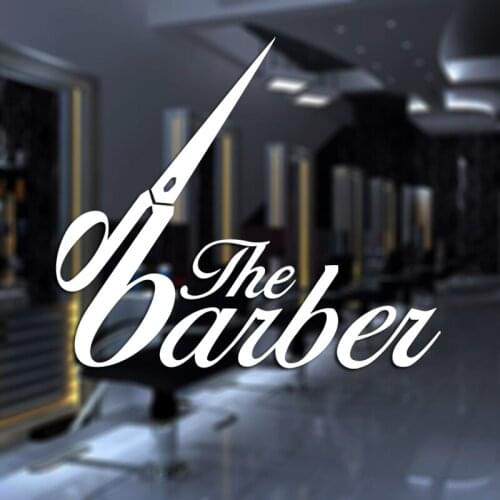 Barber Shop Sticker Customized Chop Bread Decal Posters Vinyl Wall Art Decor Windows Decoration Haircut Shavers Decals