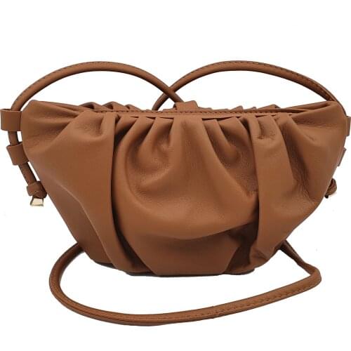 Womens cross body bag La Spezia, genuine leather, Italy, thin leather belt, small