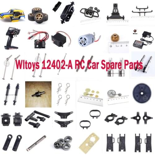 WLtoys 12402-A RC car spare parts car shell tires motor gear remote controller receiver differential drive shaft Swing arm etc