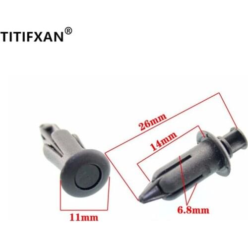 20PCS Auto front and rear door trim panel retaining tabs generic plastic fastener for Toyota for Chevrolet radiator grille clips