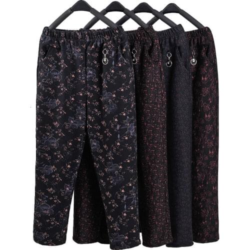 Autumn Winter Women Warm Velvet Pant High Waist Casual Straight Pant Spantalones Mujer Female Trousers Plus Size Clothing