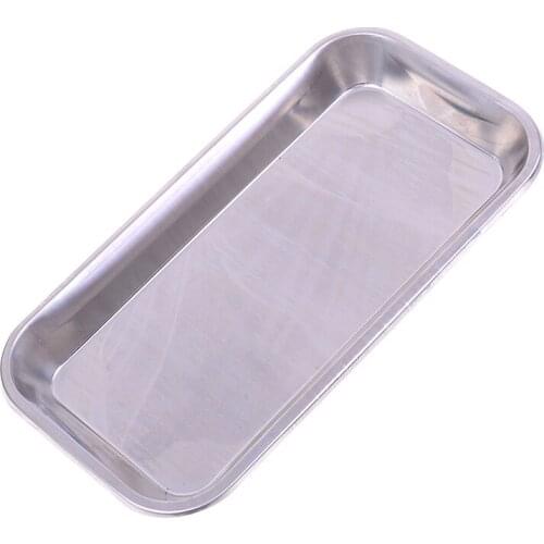 1PCS Stainless Steel Medical Surgical Dental Dish Environmental Convenient Useful Popular Tray Lab Instrument Tools Storage