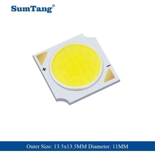 10PCS/Lot High Quality COB Led Chip 3W 5W 7W 10W 12W Sport-Lights-Chip Warm / Natural / Pure White For Outdoor & Indoor 11MM