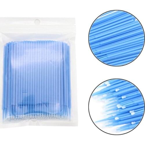100pcs Disposable Eyelash Extension Tools Individual Lashes Applicators Mascara Brush Lash Extensions Cotton Swab