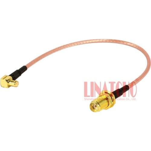 15cm coaxial rg316 pigtail sma female to right angle mcx male jumper cable