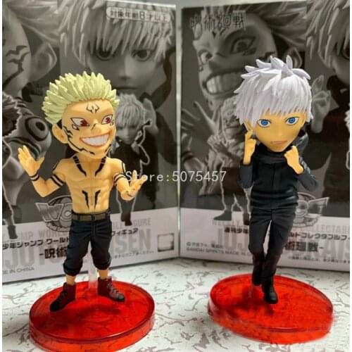 2pcs/set WCF Jujutsu Kaisen Anime Figure Ryomen Sukuna Gojo Satoru Action Figure WCF Itadori Yuji Fushiguro Megumi Figurine Toys