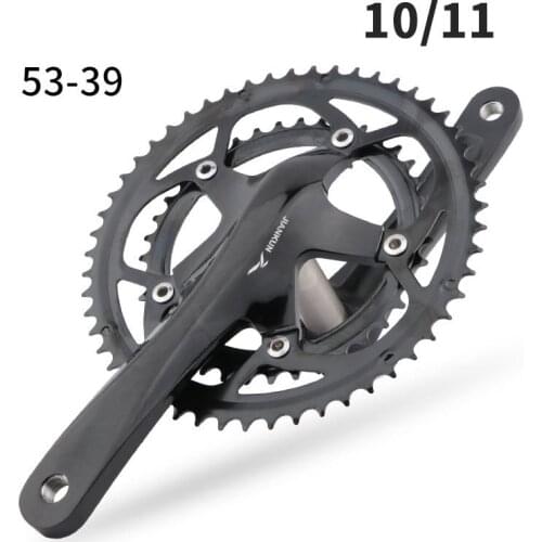 20/22 Speed Folding Bike Crank 39-53T Iamok Chain Ring Road Bike Crank Set JIANKUN Road Bike Crank 130BCD Hollow Double Disc