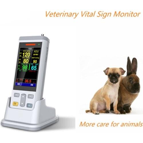 3.5 Inch Handheld Veterinary Vital Sign Monitor Animal use monitor for Cat/Dog,Mouse use,Pet Shop measuring vital Sign Monitor