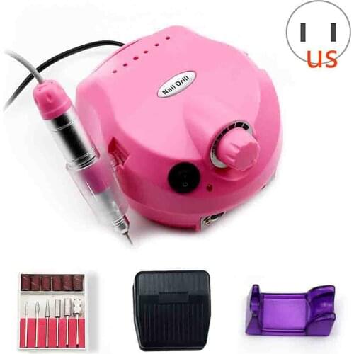 Nail Drill Machine with Foot Pedal & Nail Drill Pen Holder 35000RPM Electric Nail File Nail Drill Pen for Acrylic Nails Manicure