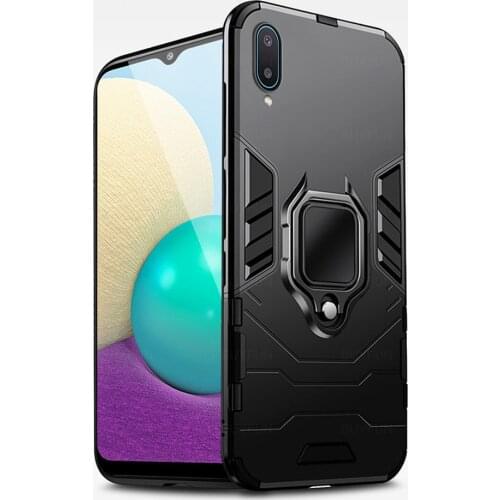 Armor Shockproof Car Magnetic Stand Ring Coque For Samsung a02s Para Funda samsang a02 a 02 s Cover Hard PC Protect Shell 6.5