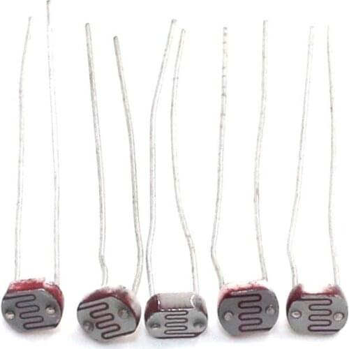 100pcs/lot GL5506/5516/5528/5537/5539/5547/5549 Light Dependent Resistor LDR 5MM Photoresistor wholesale and retail Photocondu