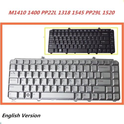 Laptop English Keyboard For Dell M1410 1400 PP22L 1318 1545 PP29L Inspiron 1520 Notebook Replacement layout Keyboard