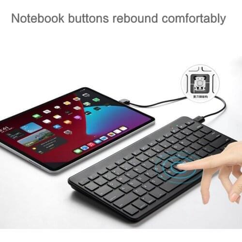 Wried Keyboard For Samsung Galaxy Tab S6 S5E 10.5 Lite 10.4 A 10.1 8.0" Tablet PC Ultra Slim Mini Wired Keyboard With Stand Case
