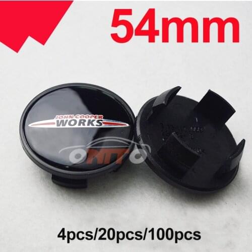 For WORKS Wheel Hub Badge Covers 54mm Car Logo 5.4CM Wheel Center Caps abs for R50 R52 R55 R56 R57 R58 R59 R60 R61 F55 F56