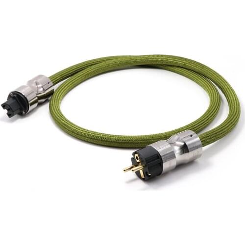 D503 OCC 4square Power Cord Cable ,AC EU Power Cord,SCHUKO POWER line,Audiophile OCC Power Cord