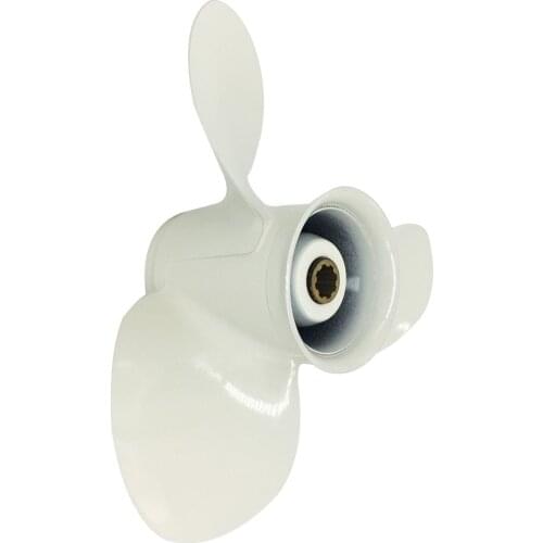 Boat Propeller 9 1/4x9 1/4 for Yamaha 8HP Pin Drive 3 Blades Aluminum RH OEM NO: 647-45941-00-EL 9.25x9.25