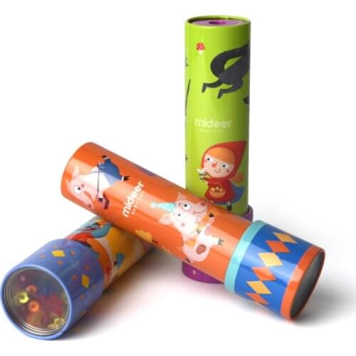 Mideer Childrens Educational Toys Creative Mini Metal Kaleidoscope Baby Family Interaction Toys