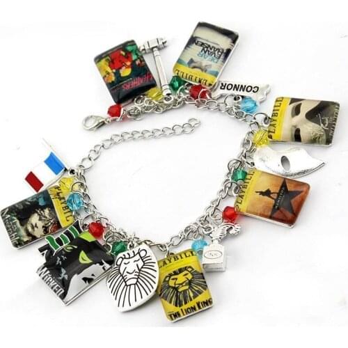 New Arrivals Fashion Jewelry The Phantom of The Opera Heather The Les Miserable Wicked Charm Bracelet Christmas Gifts for Fans