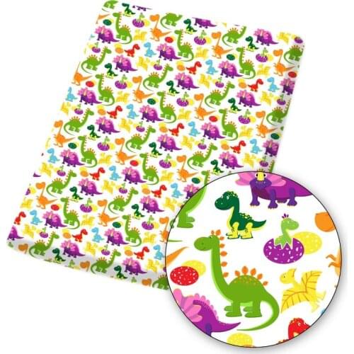 Easter Bunny Polyester Cotton Fabric Eggs Cartoon Rabbit Printed Fabric DIY Sewing Home Textile Garment Material 45*150cm/pc 80g