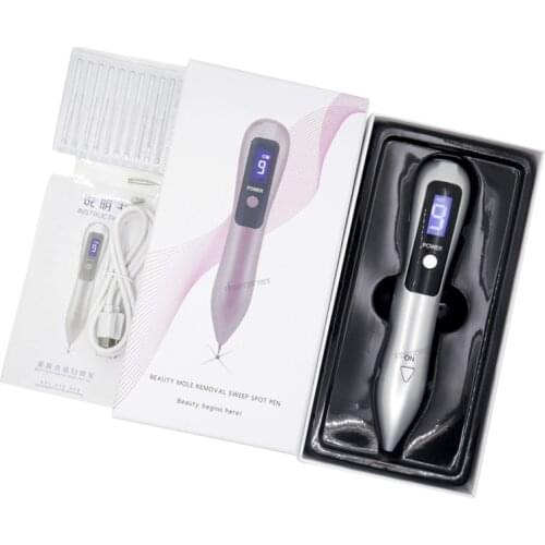 Premium Laser Plasma Pen 9 Levels LCD Lighting Skin Care Mole Remove Machine Skin Tag Nevus Sweep Tattoo Removal Tool Beauty Gun