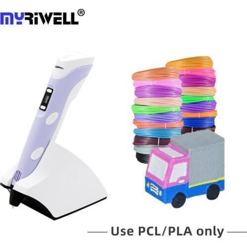 Myriwell RP-200B LED Screen Wireless Charging 3D Pen Original Creative Toy Gift 3D Printing Pen For Kids Design Drawing