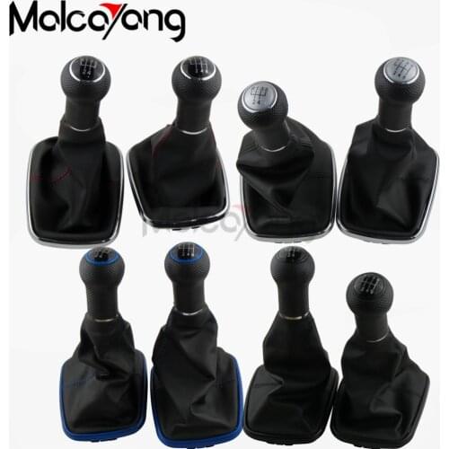 Car Styling Gear Shift Knob Gaiter Boot 5/6 speed For Volkswagen VW Golf 4 MK4 Bora Jetta GTI R32 2000 2001 2002 2003 2004