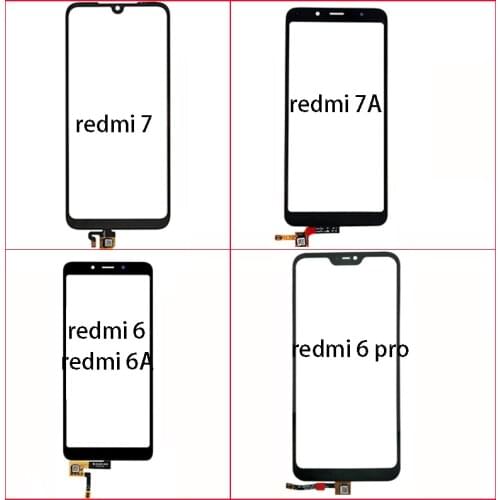 For Xiaomi Redmi 7 7A Touch Screen For Xiaomi Mi A2 Lite redmi 6 6A 6 pro Touch Screen Digitizer Sensor Glass Panel Replacement