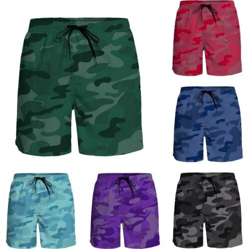 New Casual Shorts Camouflage Style Short Pants Breathable Quick Dry Beach Pants Running Sports Shorts Men Board Shorts