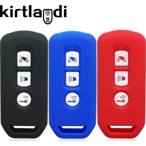Silicone Motorcycles Key Cover Holder Shell Fob for Honda Pcx SH300i NF07 X-ADV XADV Forza 300 Case 3 Button Key Accessories Fob