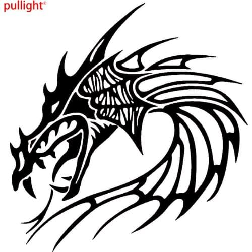 20.3*21CM Cool Chinese Dragon Head Car Door Stickers Stylish Car Styling Decal Accessories