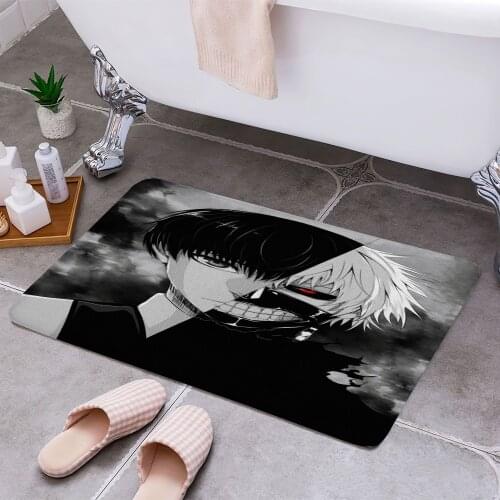 Tokyo Ghoul Kaneki Ken Cheaper Anti-slip Modern Area Rugs Living Room Balcony Bathroom Printed Carpet Doormat Hallway Bath Mat