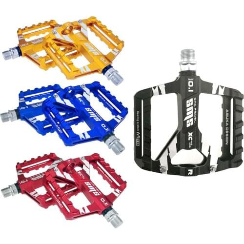Flat Bike Pedals Aluminium Alloy Sealed Bearings Pedals Ultralight DU Bearing CNC Non-slip Bike Pedal MTB Road Bike Accessori