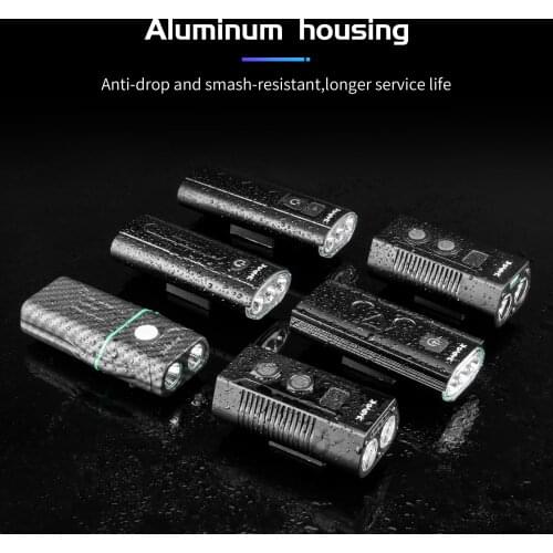 Kapvoe Cycling Lamp Smart Led Night Power Bank Safety Bike Lights Bicycle Accessories Light-weight Front Light Rechargeable