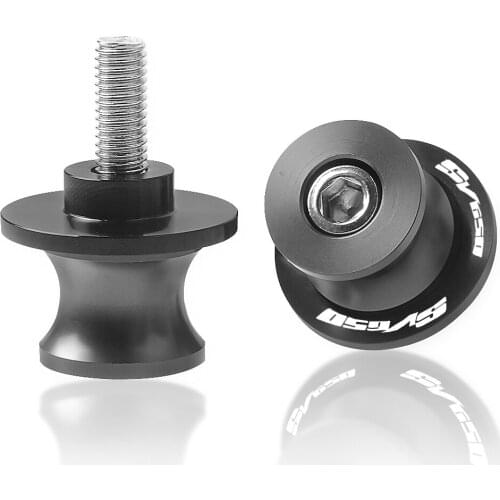 High Quality Motorcycle Accessories M8 CNC aluminum Swingarm Sliders Spools Stand Bobbins For SUZUKI SV650 SV 650 SV-650 2016