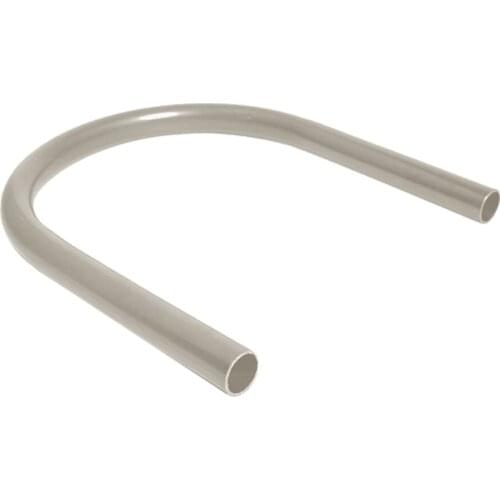 Motorcycle Backseat Rear Seat Hoop Bracket Frame Loop Brat Seat Cushion Armrest Hand Rail 230mm Flat, Universal Fit, Silver