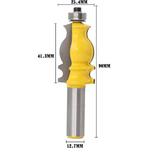 1PC 8mm/12.7 Shank Architectural Cemented Carbide Molding Router Bit Trimming Wood Milling Cutter for Woodwork Cutter Power