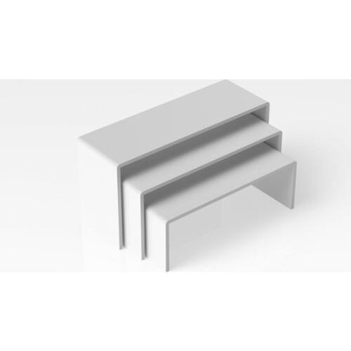 3Pcs/set 3mm Acrylic Display Stand Cup Cake Dessert Jewelry Model Nail Polish Display Stand Storage Rack Shelf Display Cabinet